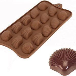 MOLDE CONCHAS-CHOCOLATE,RESINA,JABÓN, VELAS