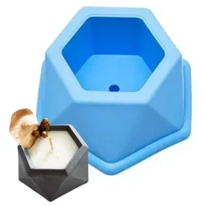 MOLDE SILICONA MACETA/PORTA VELA G-UNITARIO