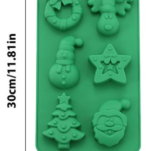 MOLDE NAVIDEÑO 6 CAVIDADES